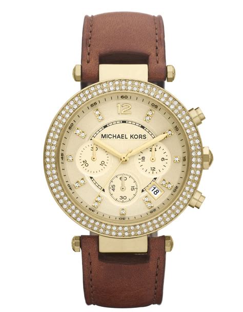 michael kors ladies watches with leather strap|Michael Kors watch band extender.